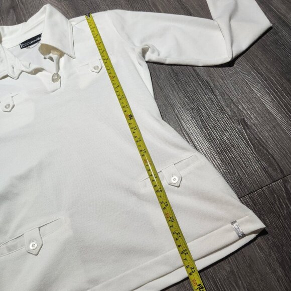 Vintage Y2K Oakley white long-sleeved top with pockets ✦ Extra-Small ✦ - Picture 11 of 16